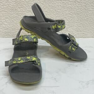 Merrell Hydro Drift Shoes Womens Size 5 Gray Green Yellow Sandals M Select Grip